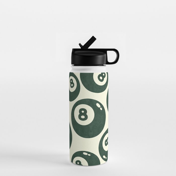 The 8 Ball Clubhouse Old Money Green Water Bottle Gallery Image 1