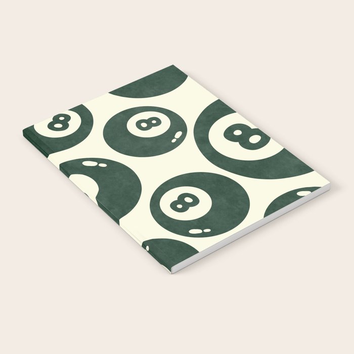 The 8 Ball Clubhouse Old Money Green Notebook Gallery Image 2