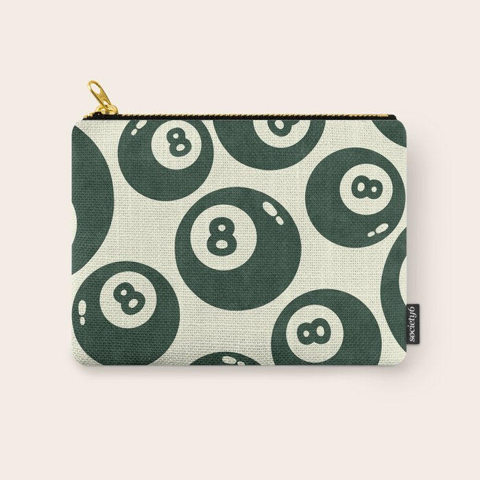The 8 Ball Clubhouse Old Money Green Carry All Pouch Gallery Image 1