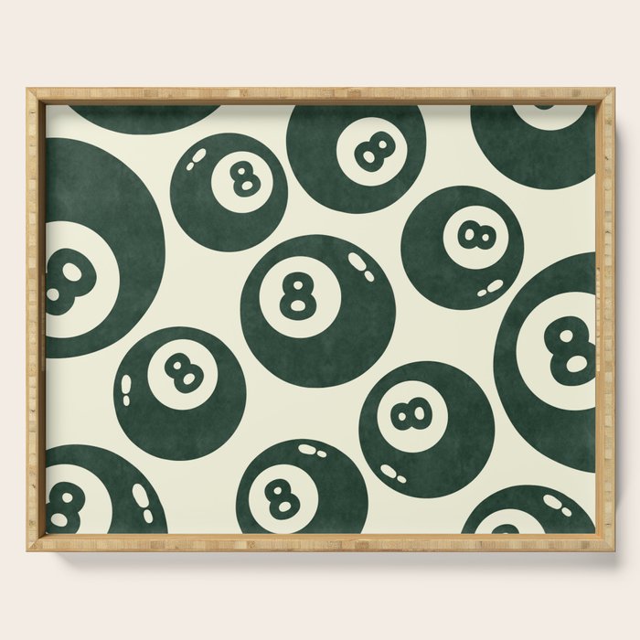 The 8 Ball Clubhouse Old Money Green Serving Tray Gallery Image 1