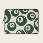 The 8 Ball Clubhouse Old Money Green Laptop Sleeve Gallery Image 1