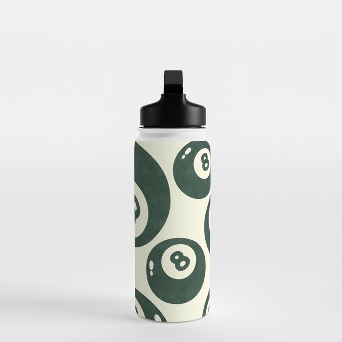 The 8 Ball Clubhouse Old Money Green Water Bottle Gallery Image 3