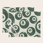 The 8 Ball Clubhouse Old Money Green Placemat Gallery Image 1