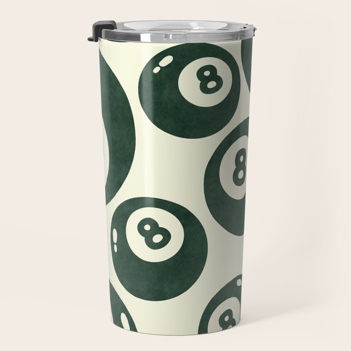 The 8 Ball Clubhouse Old Money Green Travel Mug Gallery Image 3