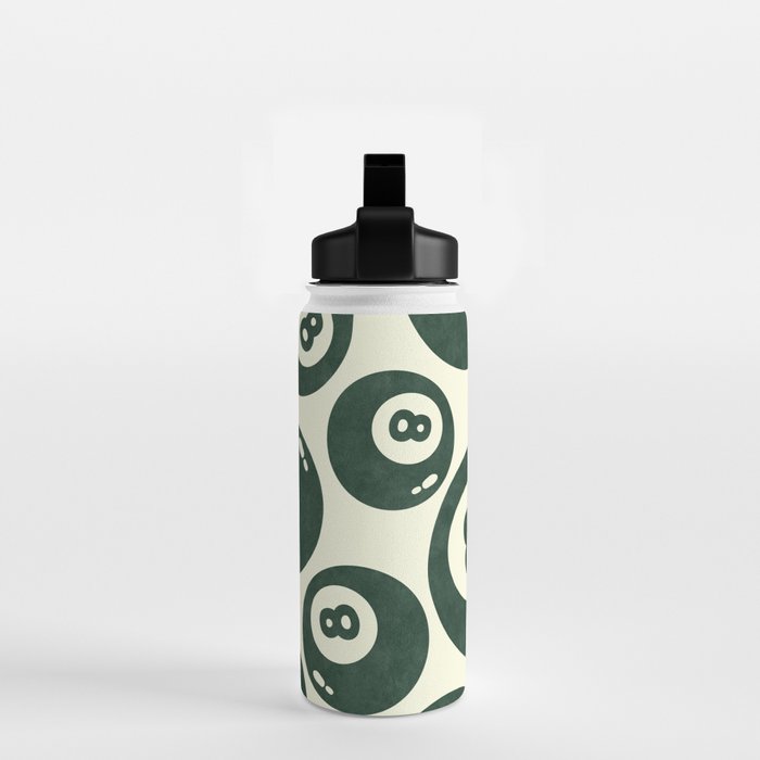The 8 Ball Clubhouse Old Money Green Water Bottle Gallery Image 2