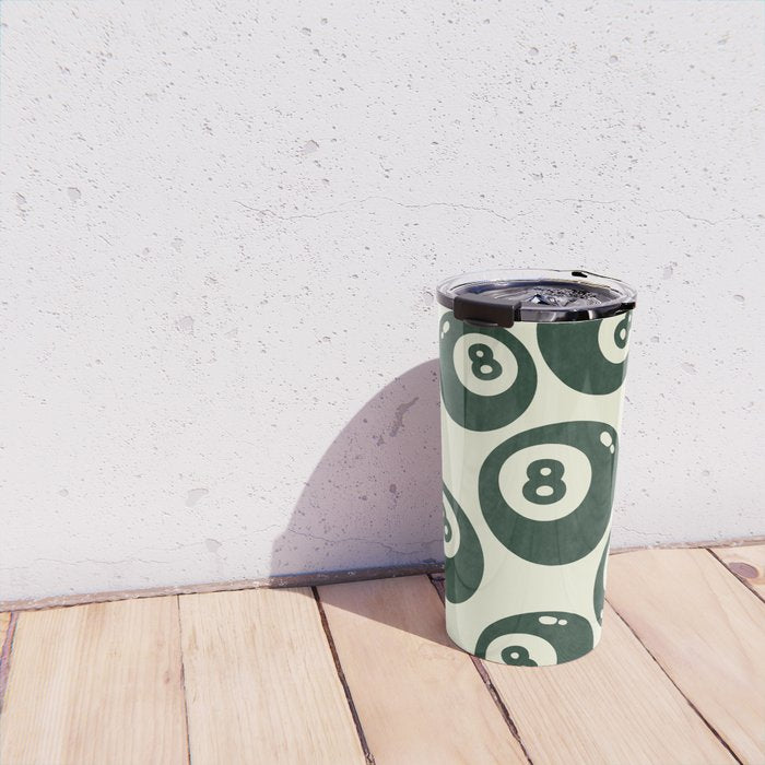 The 8 Ball Clubhouse Old Money Green Travel Mug Gallery Image 4