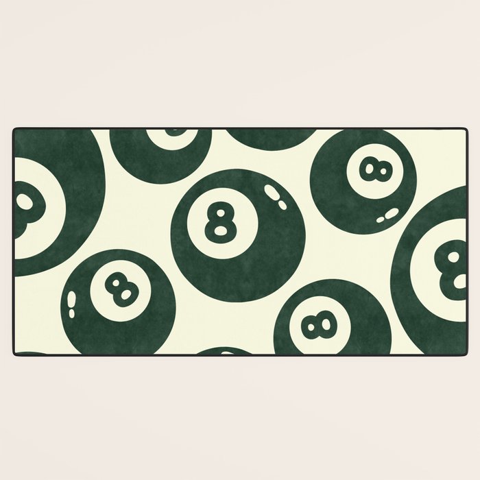 The 8 Ball Clubhouse Old Money Green Desk Mat Gallery Image 3