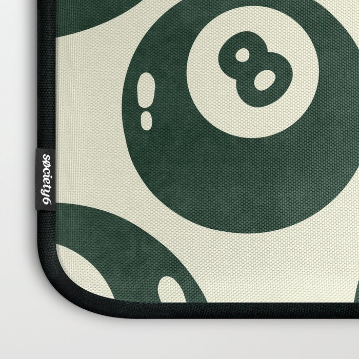 The 8 Ball Clubhouse Old Money Green Laptop Sleeve Gallery Image 3