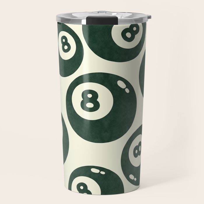 The 8 Ball Clubhouse Old Money Green Travel Mug Gallery Image 1