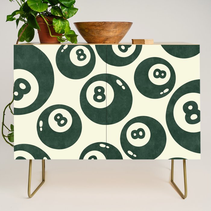 The 8 Ball Clubhouse Old Money Green Credenza Gallery Image 1
