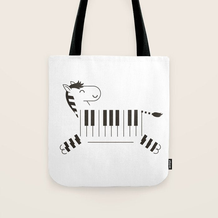 Life is like a piano Tote Bag Gallery Image 1