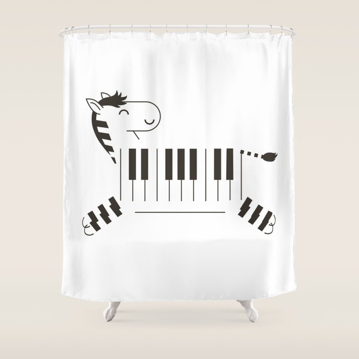 Life is like a piano Shower Curtain Gallery Image 1
