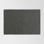 boho hexagon stripes - charcoal Rug Gallery Image 2