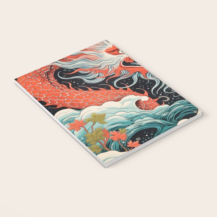 Red Chinese Water Dragon Notebook Gallery Image 3