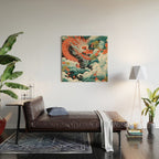 Red Chinese Water Dragon Wood Wall Art Gallery Image 2