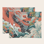 Red Chinese Water Dragon Placemat Gallery Image 1