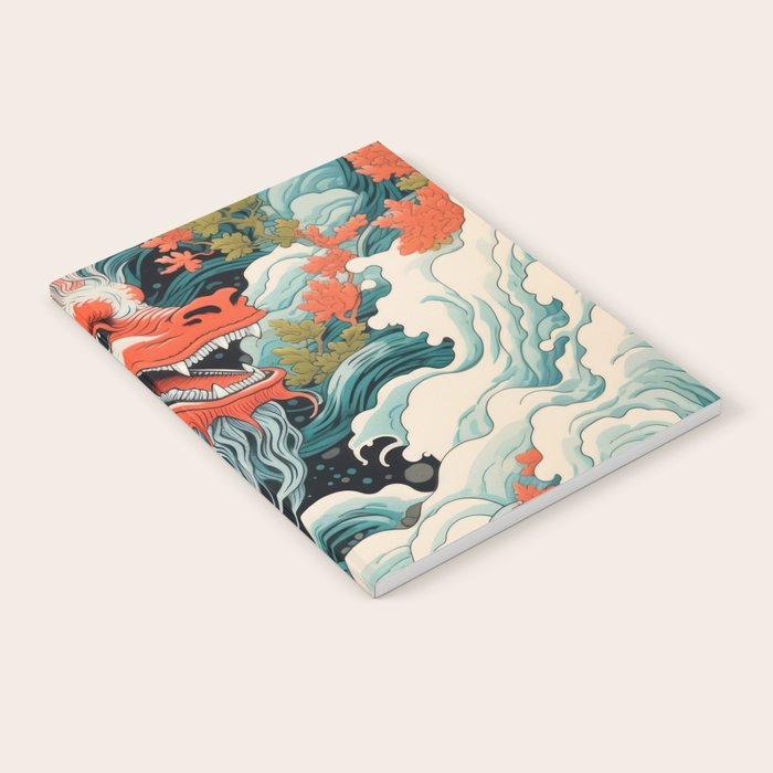 Red Chinese Water Dragon Notebook Gallery Image 1