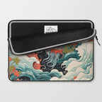 Red Chinese Water Dragon Laptop Sleeve Gallery Image 2