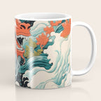 Red Chinese Water Dragon Coffee Mug Gallery Image 1