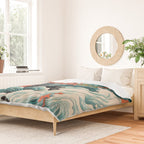 Red Chinese Water Dragon Duvet Cover Gallery Image 2