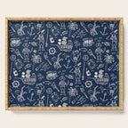 Pirate Play - Blue Serving Tray Gallery Image 1