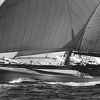 12-meter Sailing Yacht America's Cup Races nautical black and white photograph Coffee Mug Gallery Image 2