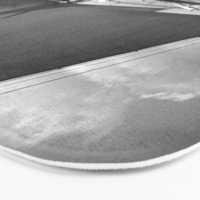12-meter Sailing Yacht America's Cup Races nautical black and white photograph Bath Mat Gallery Image 3