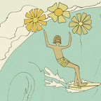 pipeline master style guru gerry lopez // retro surf art by surfy birdy Coffee Mug Gallery Image 2