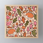 Hedgehog in the Autumn Print Mini Art Print Gallery Image 1