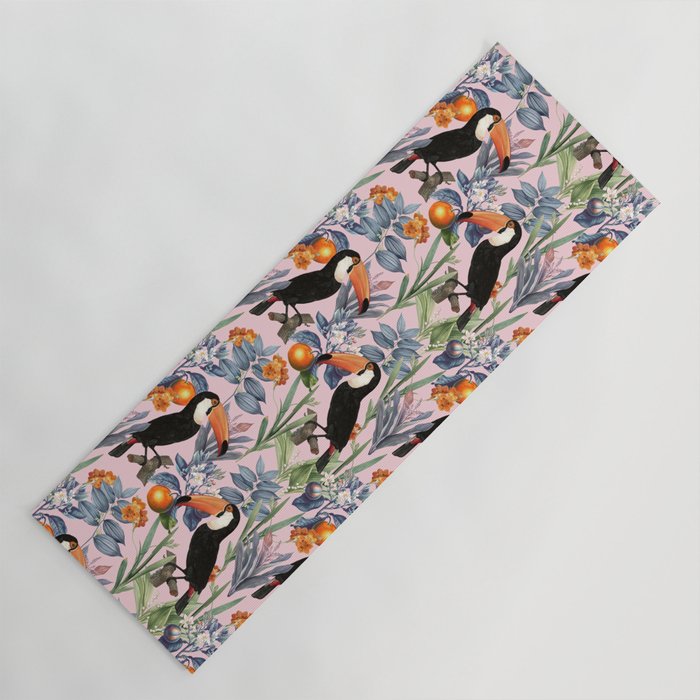Tucan Garden #pattern #illustration Yoga Mat Gallery Image 1