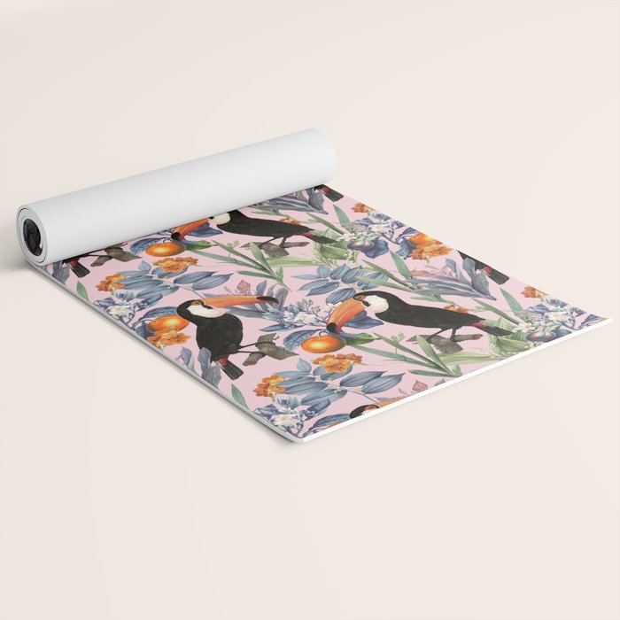 Tucan Garden #pattern #illustration Yoga Mat Gallery Image 2