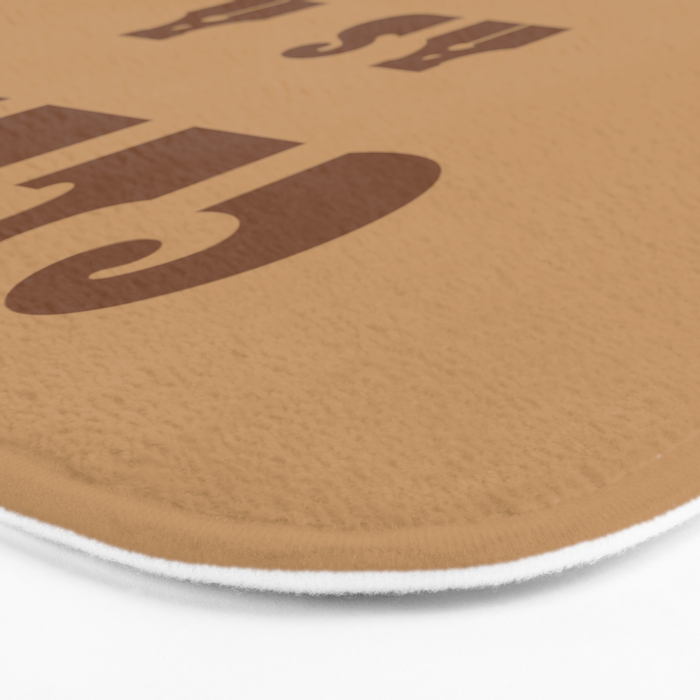 Clean as a Whistle in Rust & Tan Bath Mat Gallery Image 3