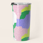 Abstract colorful retro 90s art pattern Travel Mug Gallery Image 3