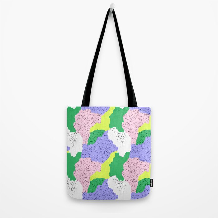 Abstract colorful retro 90s art pattern Tote Bag Gallery Image 2