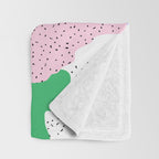 Abstract colorful retro 90s art pattern Throw Blanket Gallery Image 3
