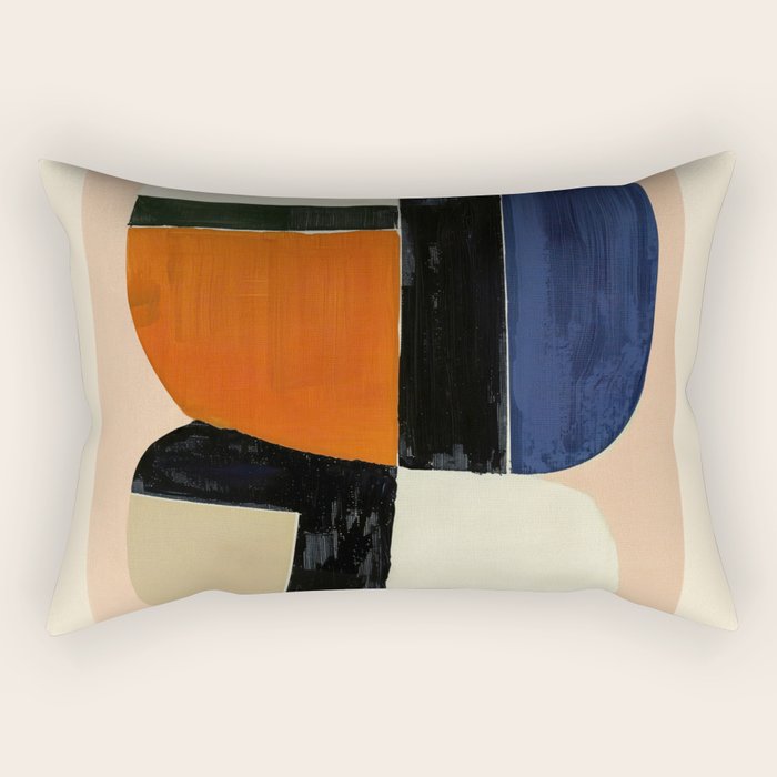 Rhythm of Shapes Rectangular Pillow Gallery Image 1