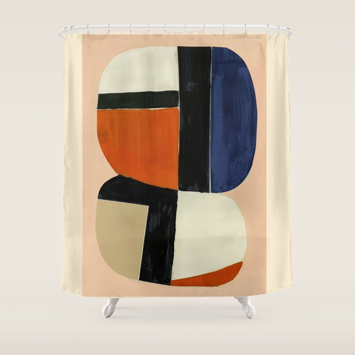 Rhythm of Shapes Shower Curtain Gallery Image 1