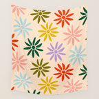 Retro Groovy Sun  Wall Tapestry Gallery Image 4