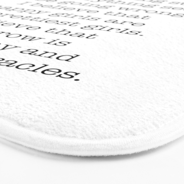 I Believe In Pink. I Believe That Laughing Is the Best Calorie Burner-Audrey Hepburn Bath Mat Gallery Image 3