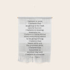 I Believe In Pink. I Believe That Laughing Is the Best Calorie Burner-Audrey Hepburn Wall Hanging Gallery Image 1