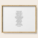 I Believe In Pink. I Believe That Laughing Is the Best Calorie Burner-Audrey Hepburn Serving Tray Gallery Image 1