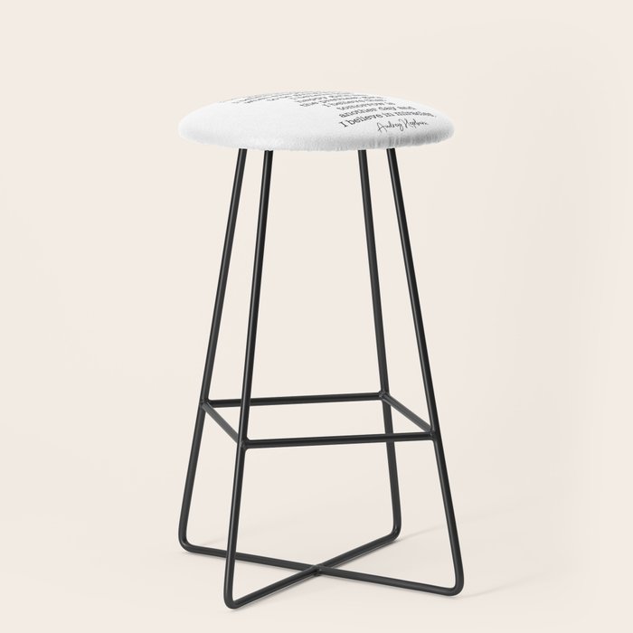 I Believe In Pink. I Believe That Laughing Is the Best Calorie Burner-Audrey Hepburn Stool Gallery Image 1
