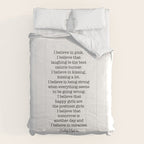 I Believe In Pink. I Believe That Laughing Is the Best Calorie Burner-Audrey Hepburn Comforter Gallery Image 6