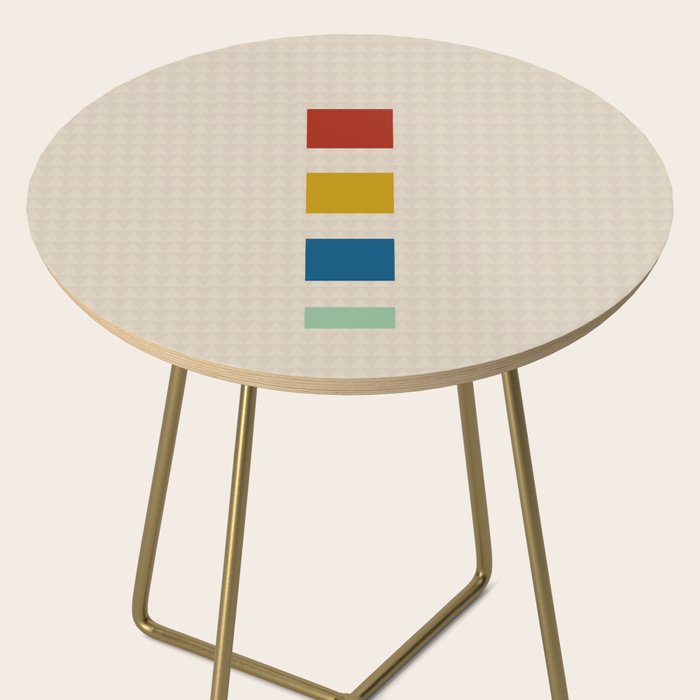 four elements II tweed and primary colors Side Table Gallery Image 2