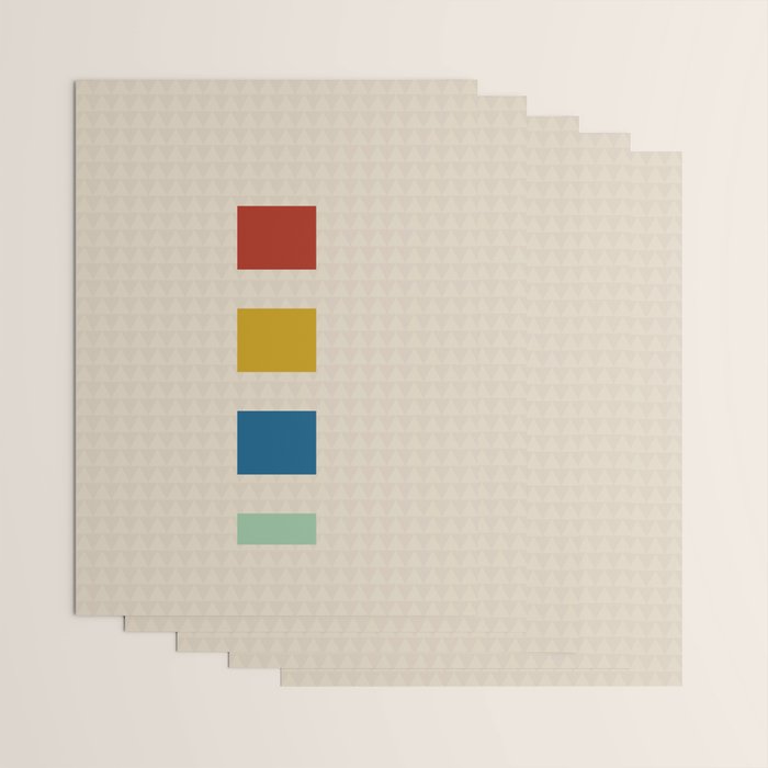 four elements II tweed and primary colors Wrapping Paper Gallery Image 3