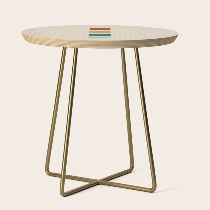 four elements II tweed and primary colors Side Table Gallery Image 1