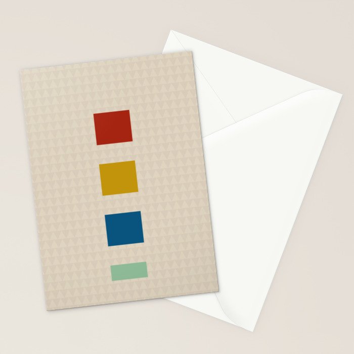 four elements II tweed and primary colors Stationery Card Gallery Image 2