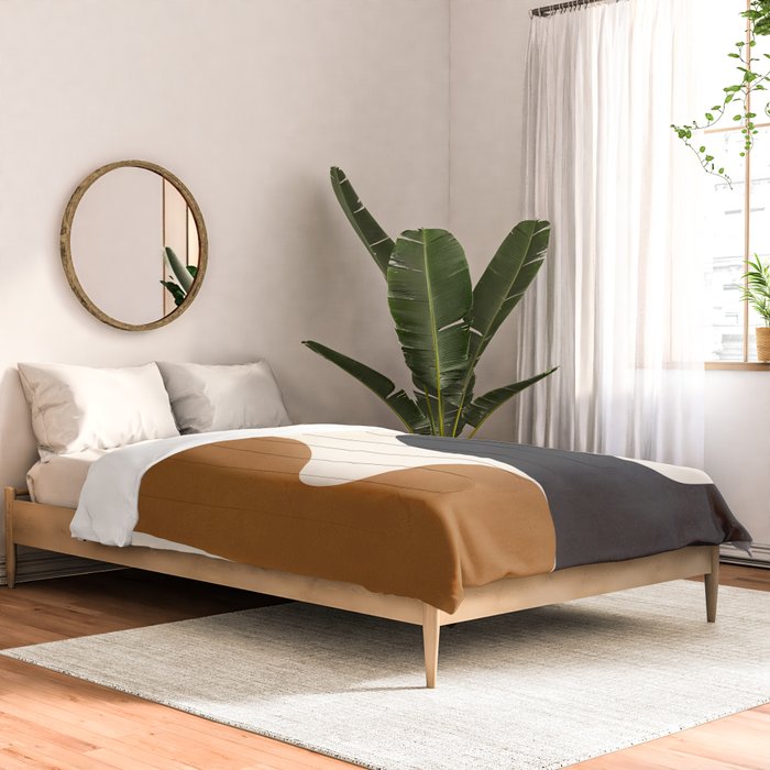 Abstract Art Minimal Shape 4 Comforter Gallery Image 2