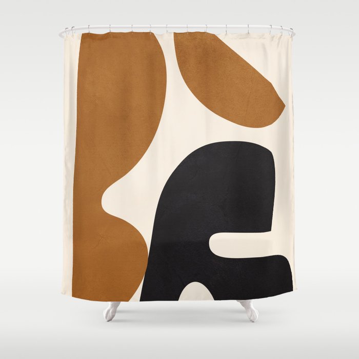 Abstract Art Minimal Shape 4 Shower Curtain Gallery Image 1