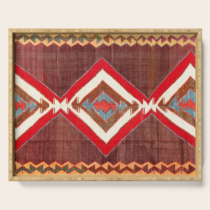 Aksaray Cappadocian Central Anatolia Kilim Print Serving Tray Gallery Image 1